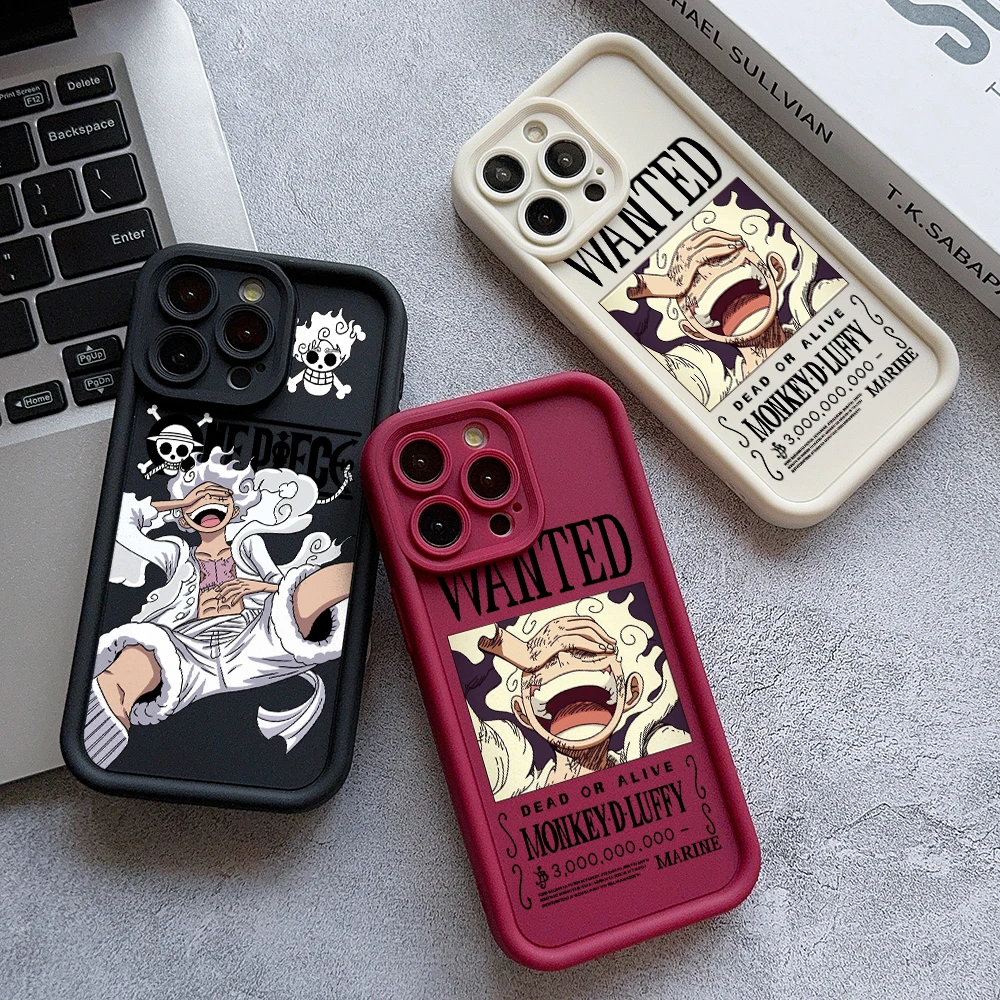 O-Ones Phone Case for iPhone 16 15 14 Plus 13 12 Mini 11 Pro Max X Xs XR 8 7 Soft Pieces Nika L-Luffies Shockproof Cover Funda