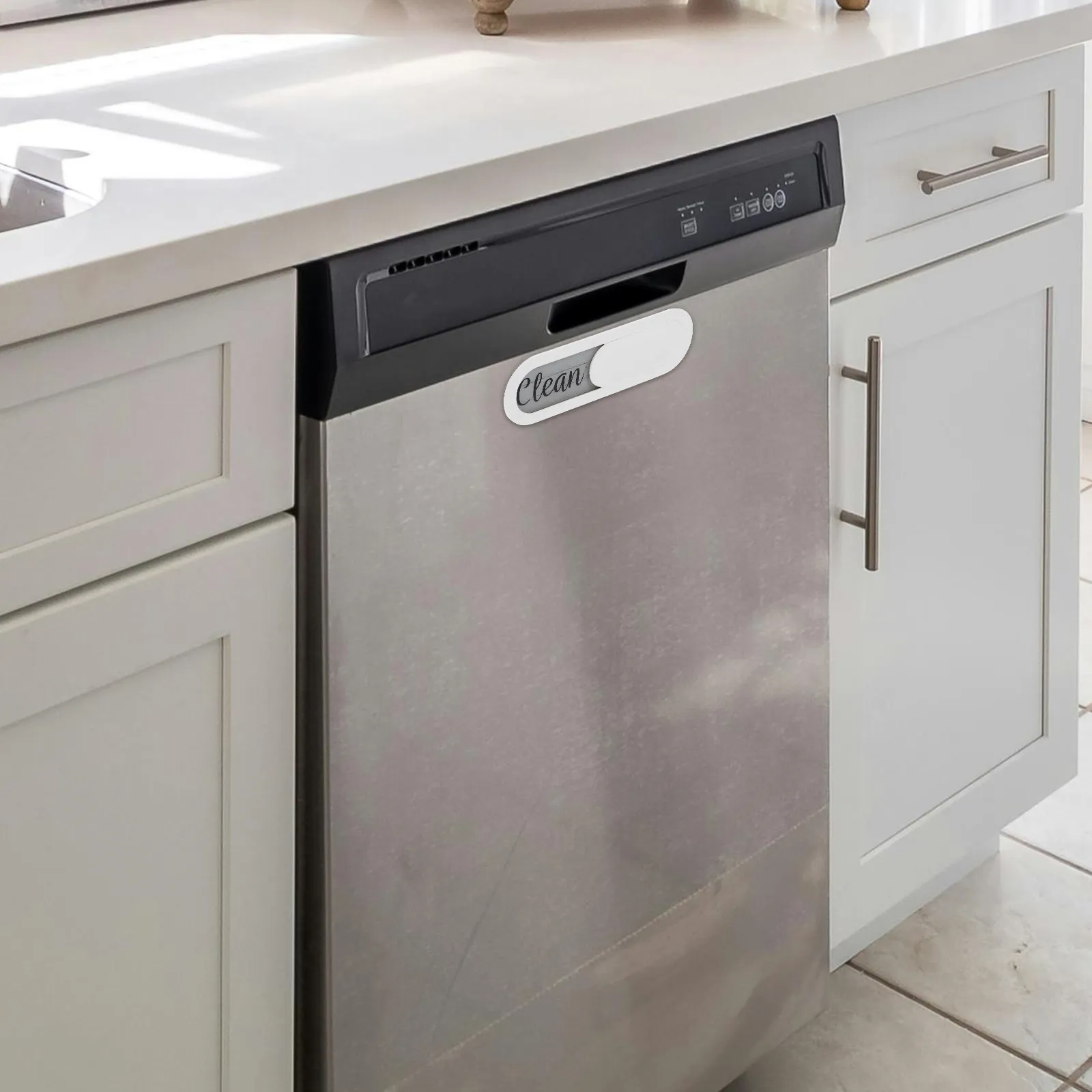 Clean Dirty Magnet ABS Acrylic Dishwasher Kitchen Laundry Sign Washing Machine Magnetic Indicator Clean Dirty Dishwasher Magnet