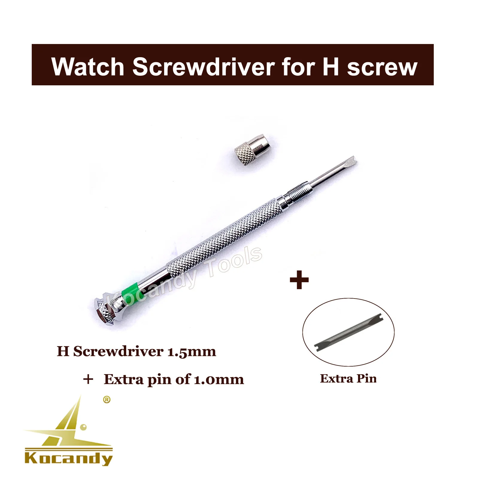 

Watch Screwdriver and Extra Pin for H screw and for Hublot Watch Bezel Band Strap Repair Tool- Two Sizes