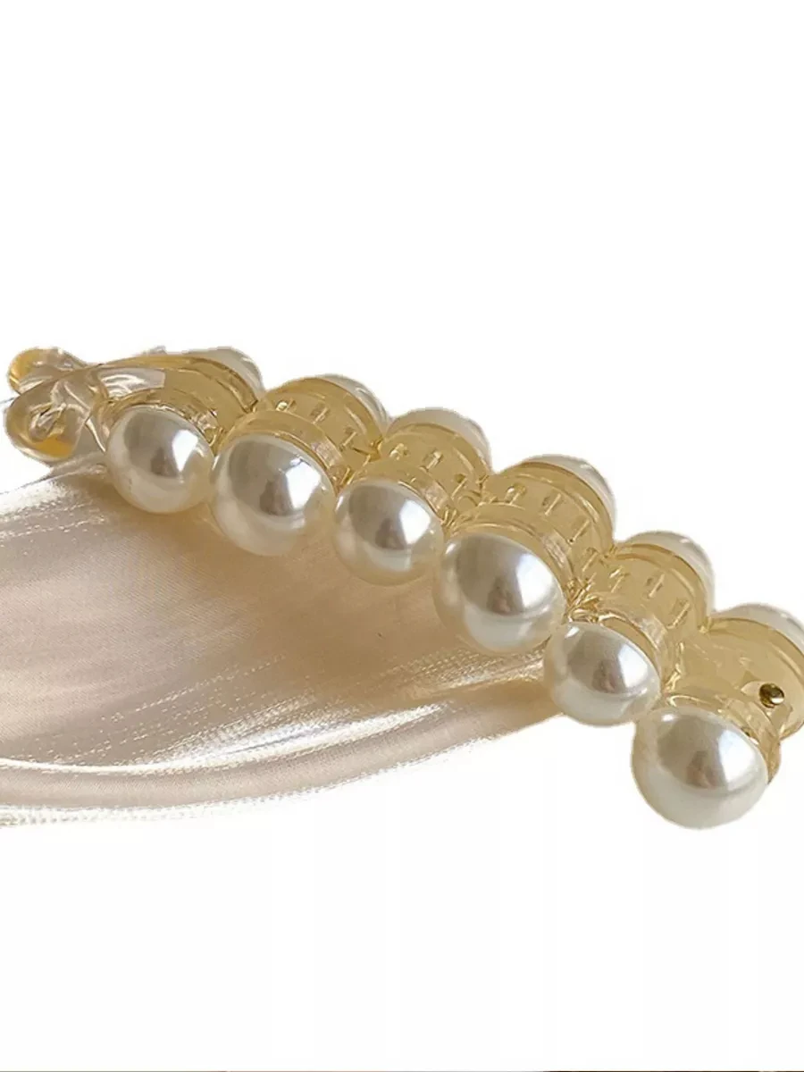 Pearl banana clip ponytail clip vertical clip back hair clip temperament everything hair clip twist clip Internet celebrity