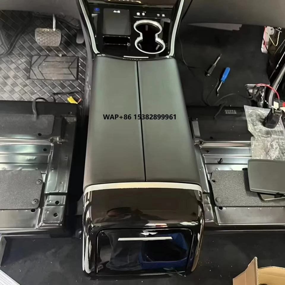 YLC New Condition V-Class Vito V250 V260 Leather Central Car Console Storage Box Modified Armrest Cup Holder in Front Position