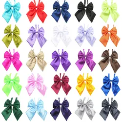 25/50/100pcs Solid Dog Bow Tie Adjustable Large Dog Bowties/Neckties Pet Dog Big Bows Bowties Pet Dog New Year Grooming Supplies