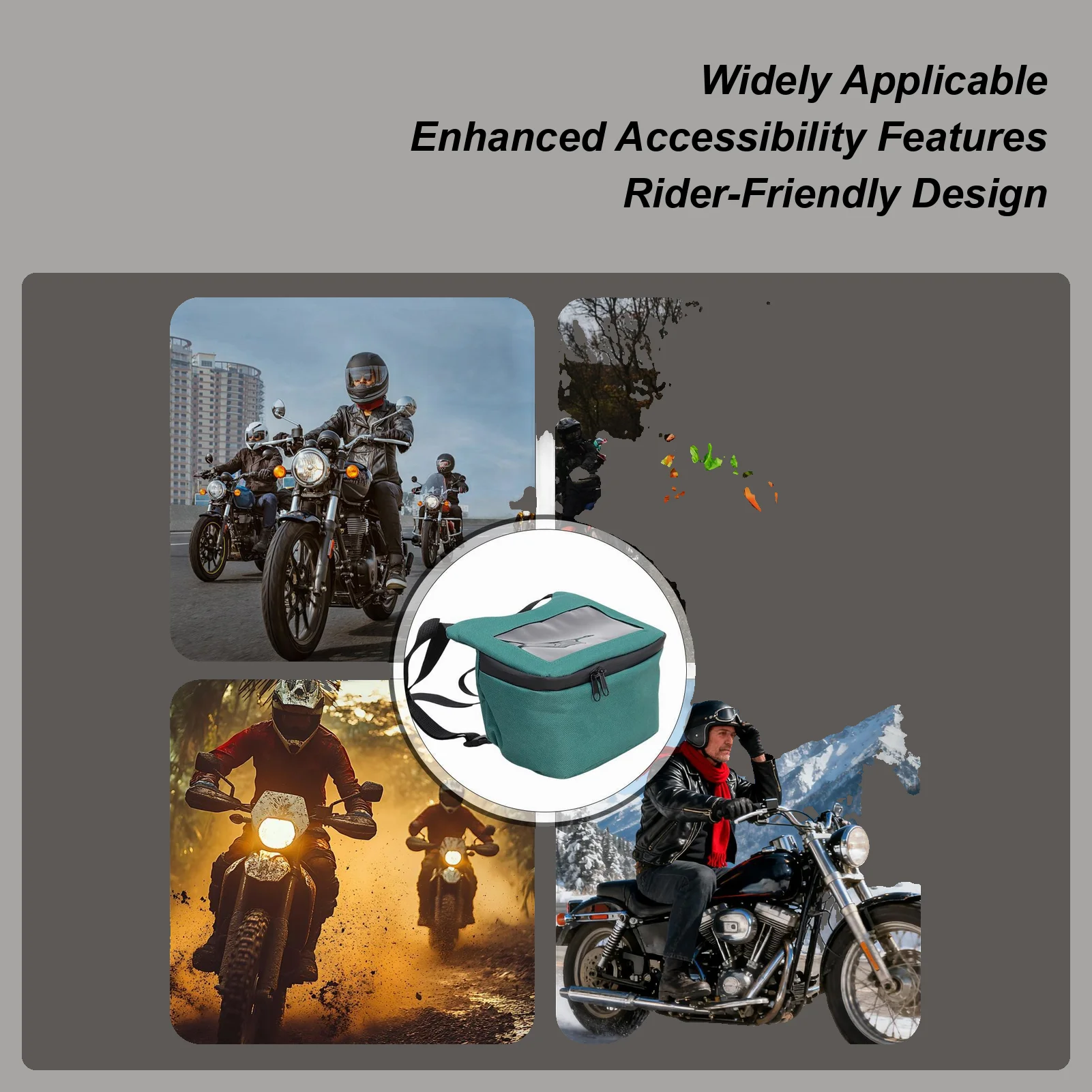 

Motorcycle Tool Bag Waterproof Scooter Pouch Touchscreen Window Motorcycle Pouch For Motorbike Scooter Key Wallet Phone