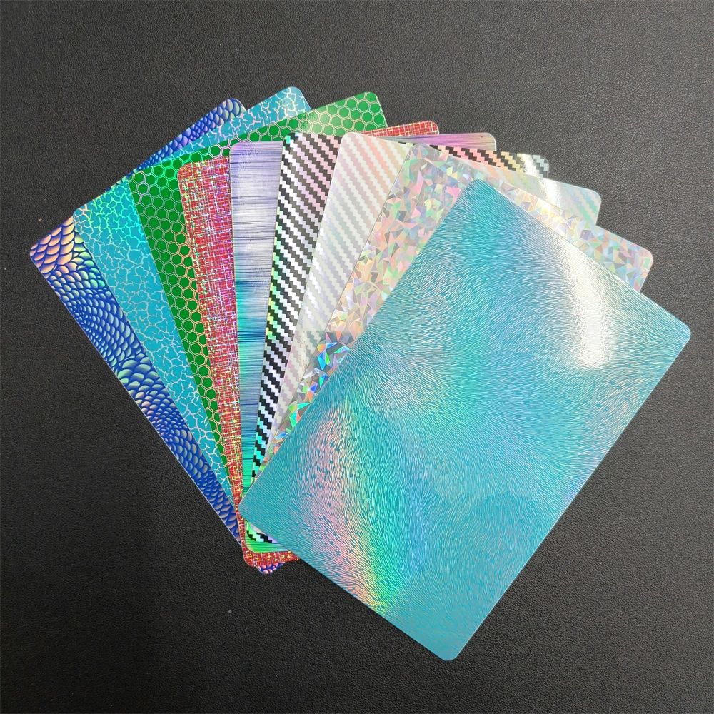 VORMIR 50pcs 3D Glitter Back Film Sticker Sheet For Cutting Machine Universal Transparent Film Decorative Back Cover Skins