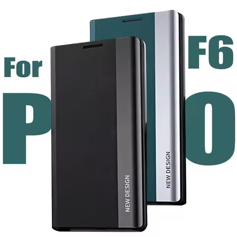 Stand Flip Leather Phone Case For POCO F6 F5 F4 F3 GT Plating Full Coverage Cover For POCO X6 X5 X4 X3 M6 M5 M4 M3 Pro Funda