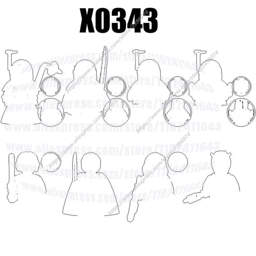 

X0343 Action Figures Movie Building Blocks Bricks toys XH1956 XH1957 XH1958 XH1959 XH1960 XH1961 XH1962 XH1963 DIY Toys