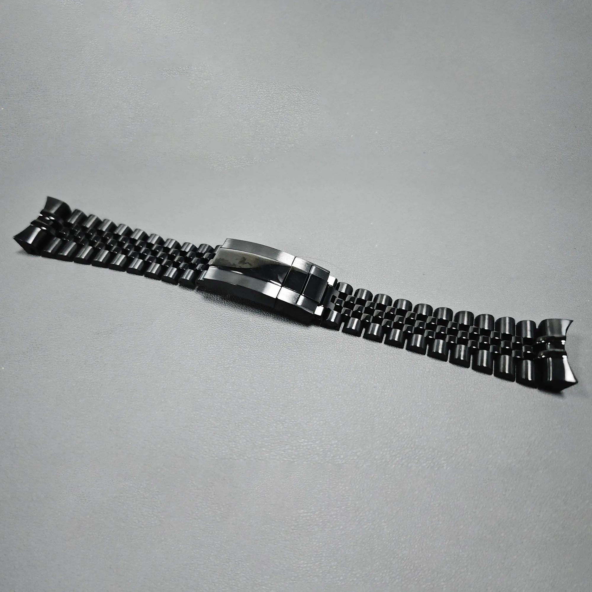 For Seiko ref. SSK047 22mm Black Jubilee Watch Band Strap Bracelet By Rolamy — Solid End & Screw Links [NOTCasio/Rolex/Orient]