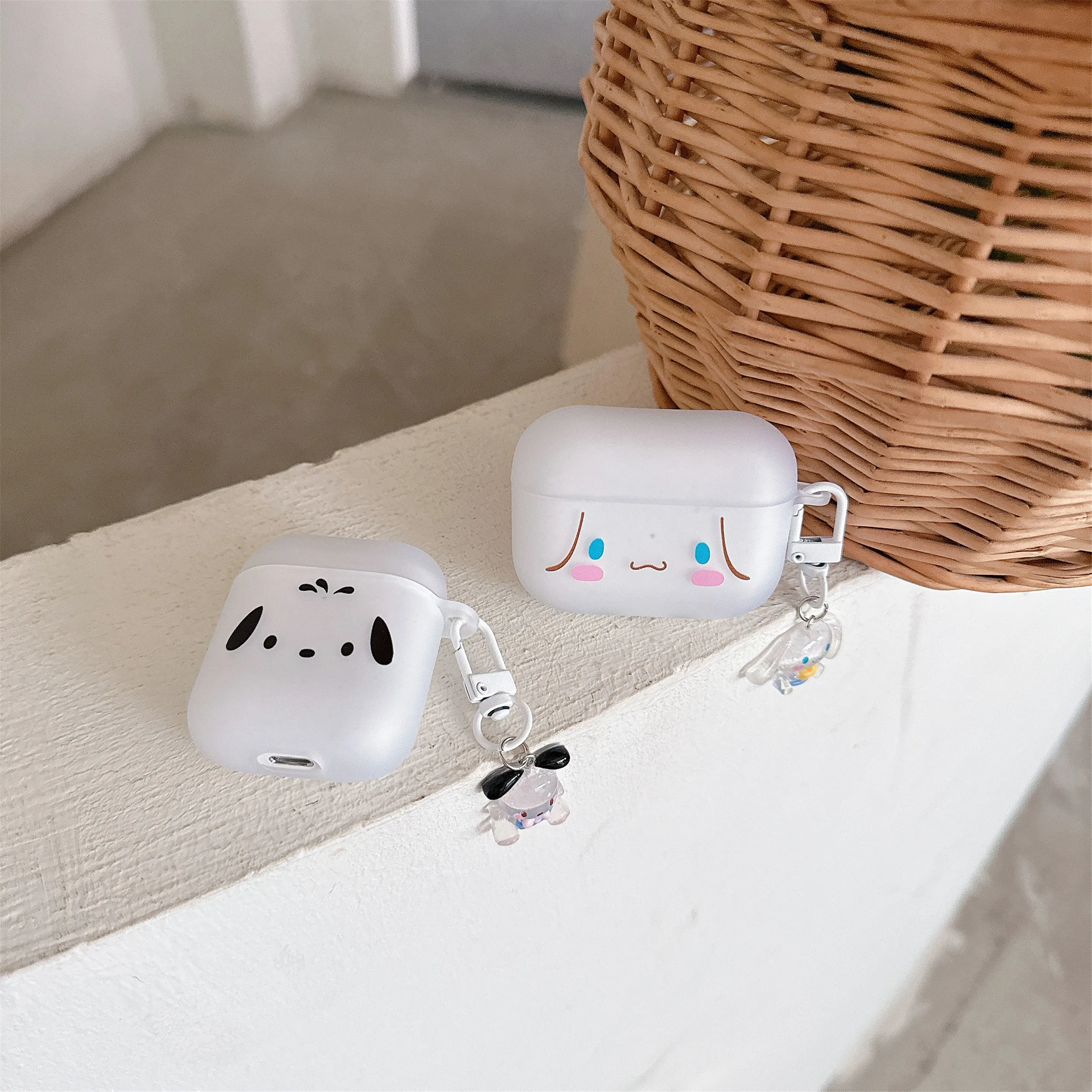 Miniso Animation Weihnachtsgeschenk Sanrio Cinnamoroll Pochacco Anti-Drop-Kopfhörerhülle Cartoon für Airpods 4, 1, 2, 3, Pro, Pro2