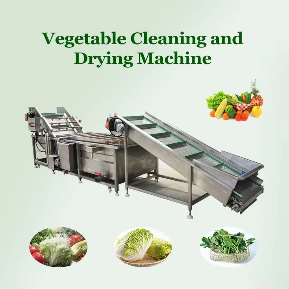 Industrial Vegetable Drying Production Line Washer Dehydrator Vacuum Packaging Machine Food Processing Equipment
