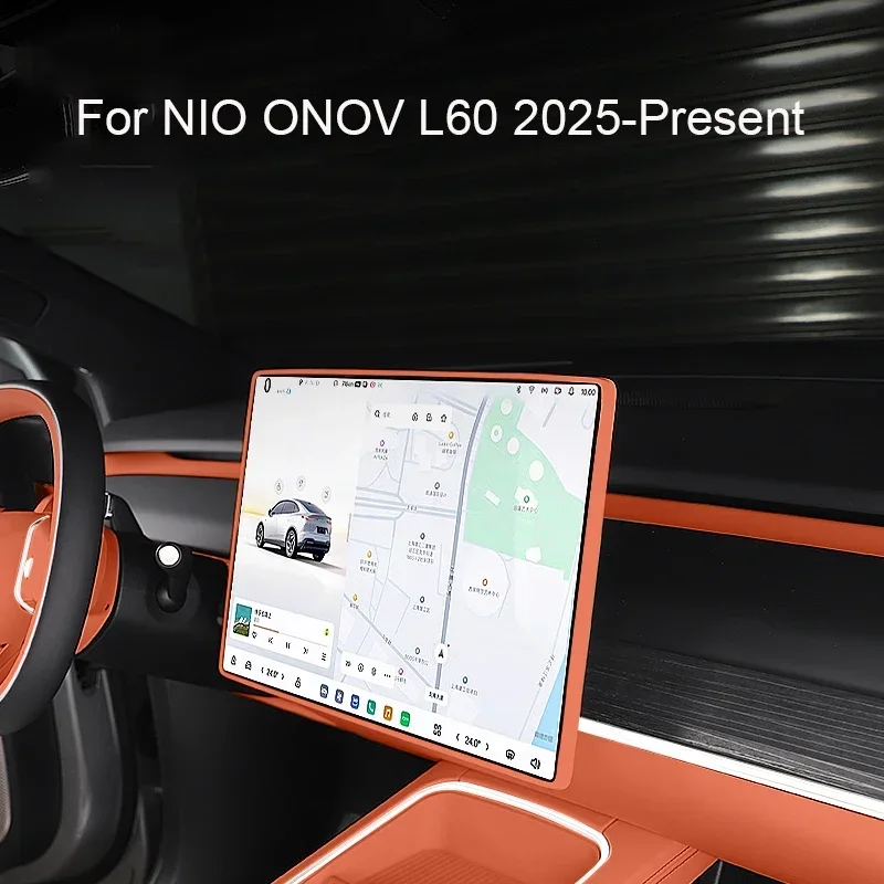 Car Navigation Screen For NIO ONOV L60 2025-Present Protective Silicone Cover Auto Interior Mirror Cover Accessory 4