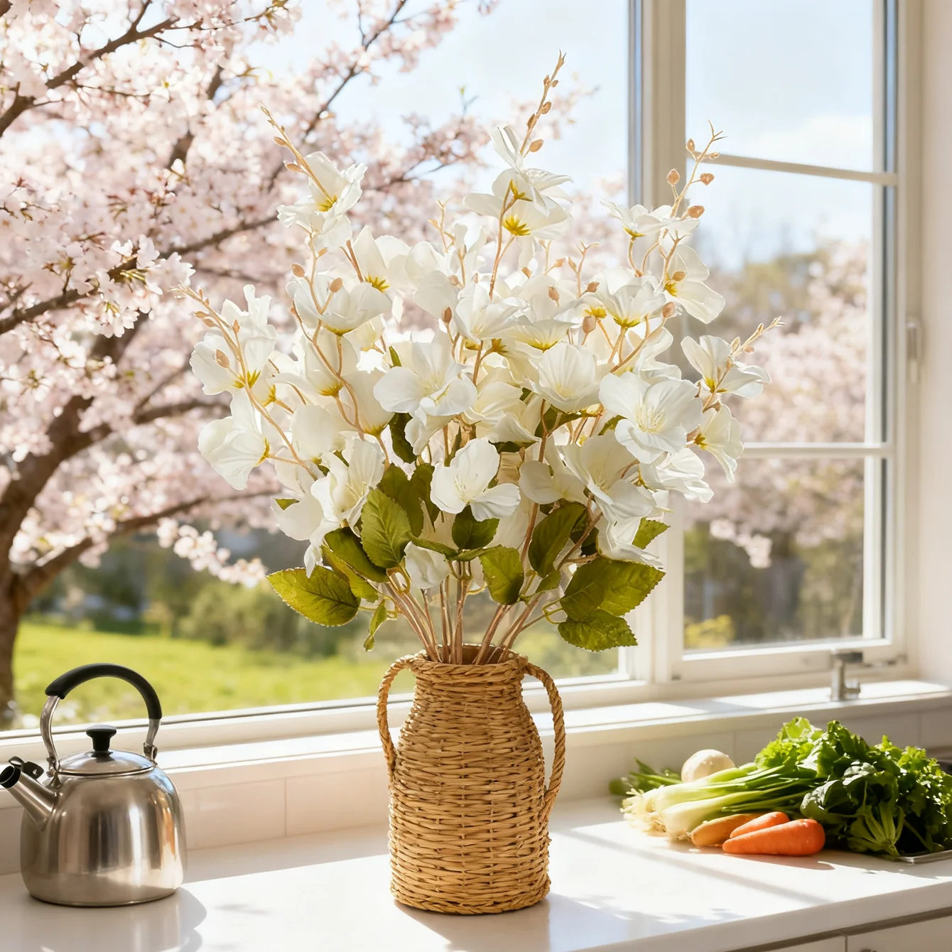 

Artificial Flowers Silk Magnolia Outdoor Yard Garden Wedding Bridal Bouquet Vase Home Room Table Decor Festival Wreath Diy Gift