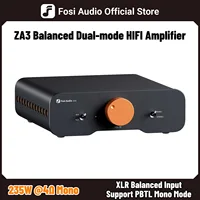 Fosi Audio ZA3 amplificador de potencia estéreo TPA3255 Clase D amplificador de Audio HiFi para altavoz pasivo de estantería con entrada XLR/RCA/equilibrada