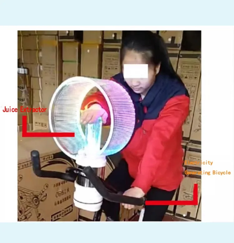 Electric bicycle juicer New outdoor play equipment for mall promotions and party fun games