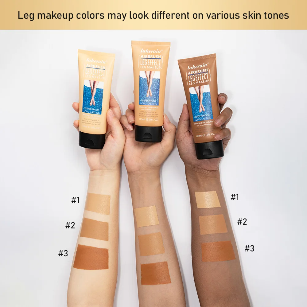 118ML Golden Bronze Leg Makeup Body Cream Even Skin Tone Highlighter Glow Brightening Leg Beauty Body Care Cream