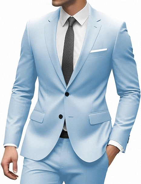 sky blue 2pcs