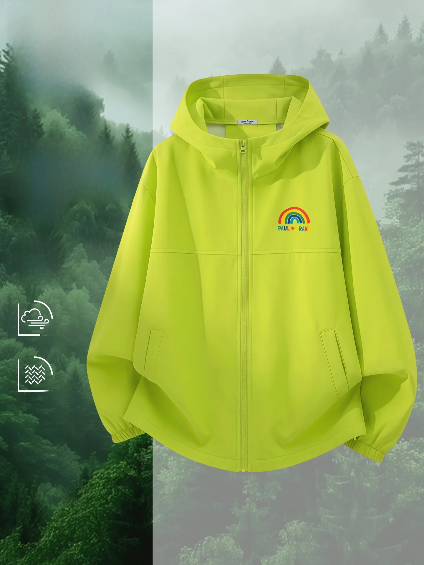 

Мужская демисезонная куртка с капюшоном для активного отдыха, ветрозащитная, из полиэстера, с длинными рукавами, на молнии, цветная