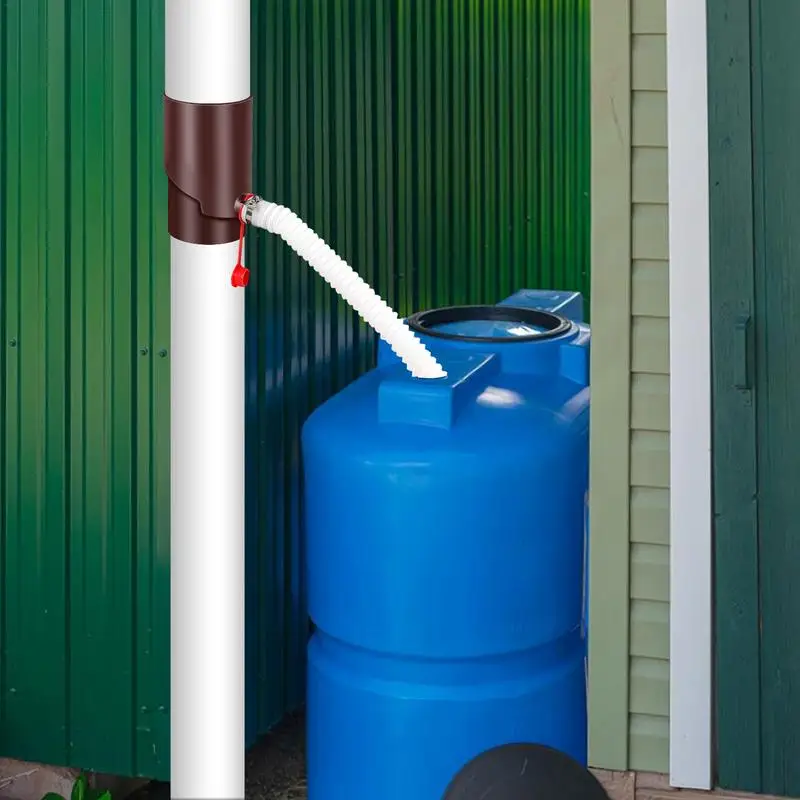 Image of Regenwasser fangsystem wetterfestes Fallrohr-Regenfass-Kit Tragbare Regen fässer zum Sammeln von Regenwasser aus der Rinne für das Auto