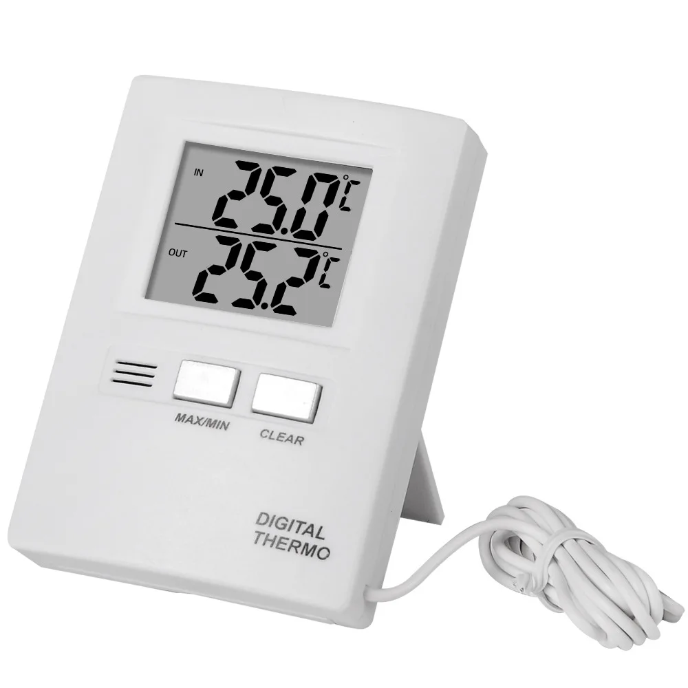 

LCD Digital Temperature Humidity Meter Home Indoor Outdoor Hygrometer Thermometer Weather Station