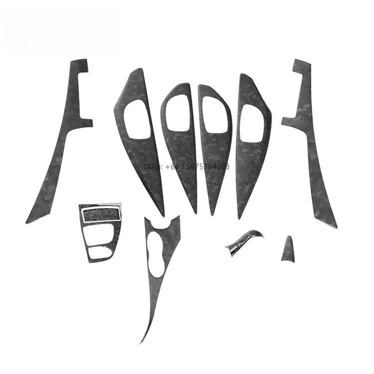 

Forged Real Dry Carbon Interior Trims for INFINITI Q50 11 PCS 2014-2017 Car Inner Accessories