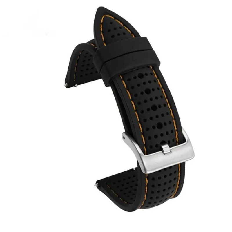 Für Samsung Huawei Watch GT2 46mm Amazfit GTR 20mm 22mm 24mm Silikon Sportarmband Wasserdicht Langlebig Herren Ersatzband – Detail 14