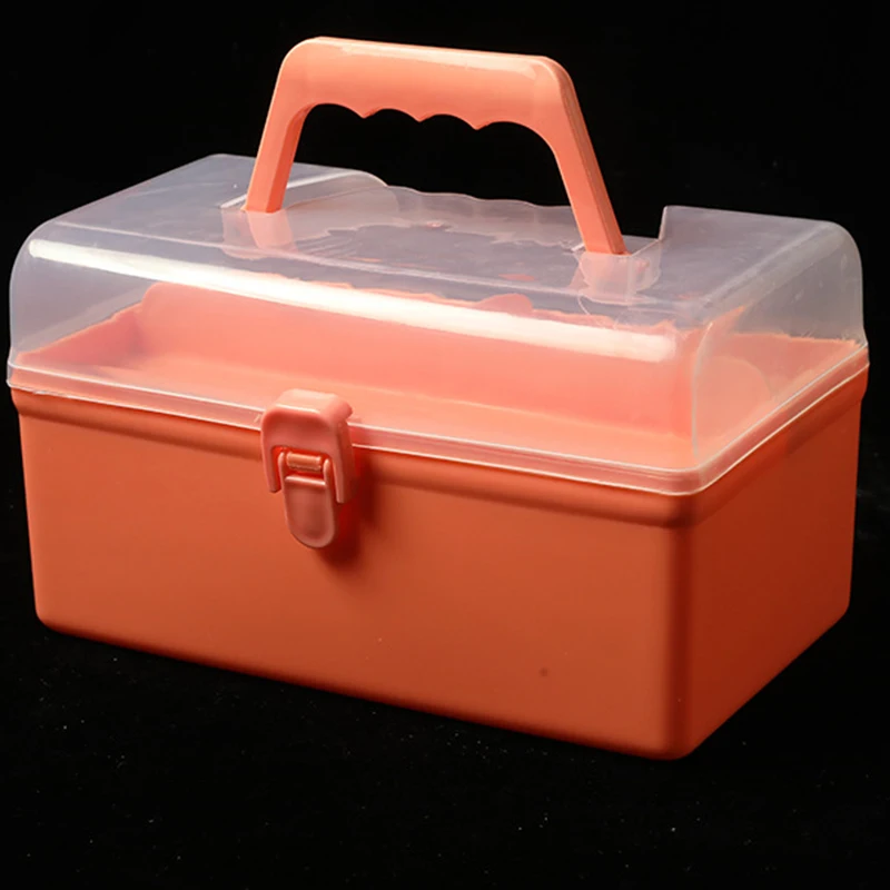 

Утолщенные портативные канцелярские принадлежности, ящик для хранения рисунков, пластиковый ящик для лекарств, ящик для предметов начальной школы, ящик для инструментов