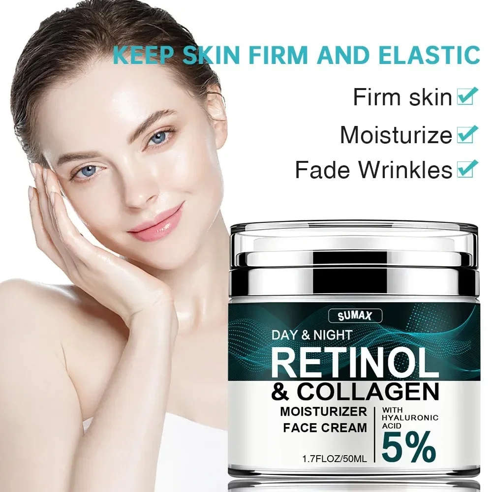 50ML Retinol Face Cream Moisturizing Firming Brightening skincare Collagen Hyaluronic Acid Creams Facial Skin Care Products