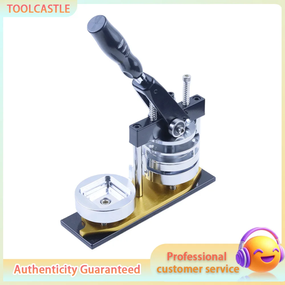 

Square Badge Machine, Fridge Magnet Maker Machine with Die Cutter, DIY Square Magnet Button Maker Press with Mold