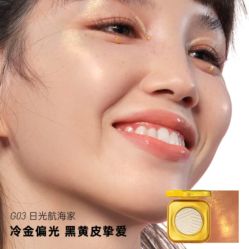 Kaleidos Space Age Profetie Highlighter Glitter Palette Chrome Gezichtsmake-up Kameleon Diamant Poeder Verhelderende oogschaduw