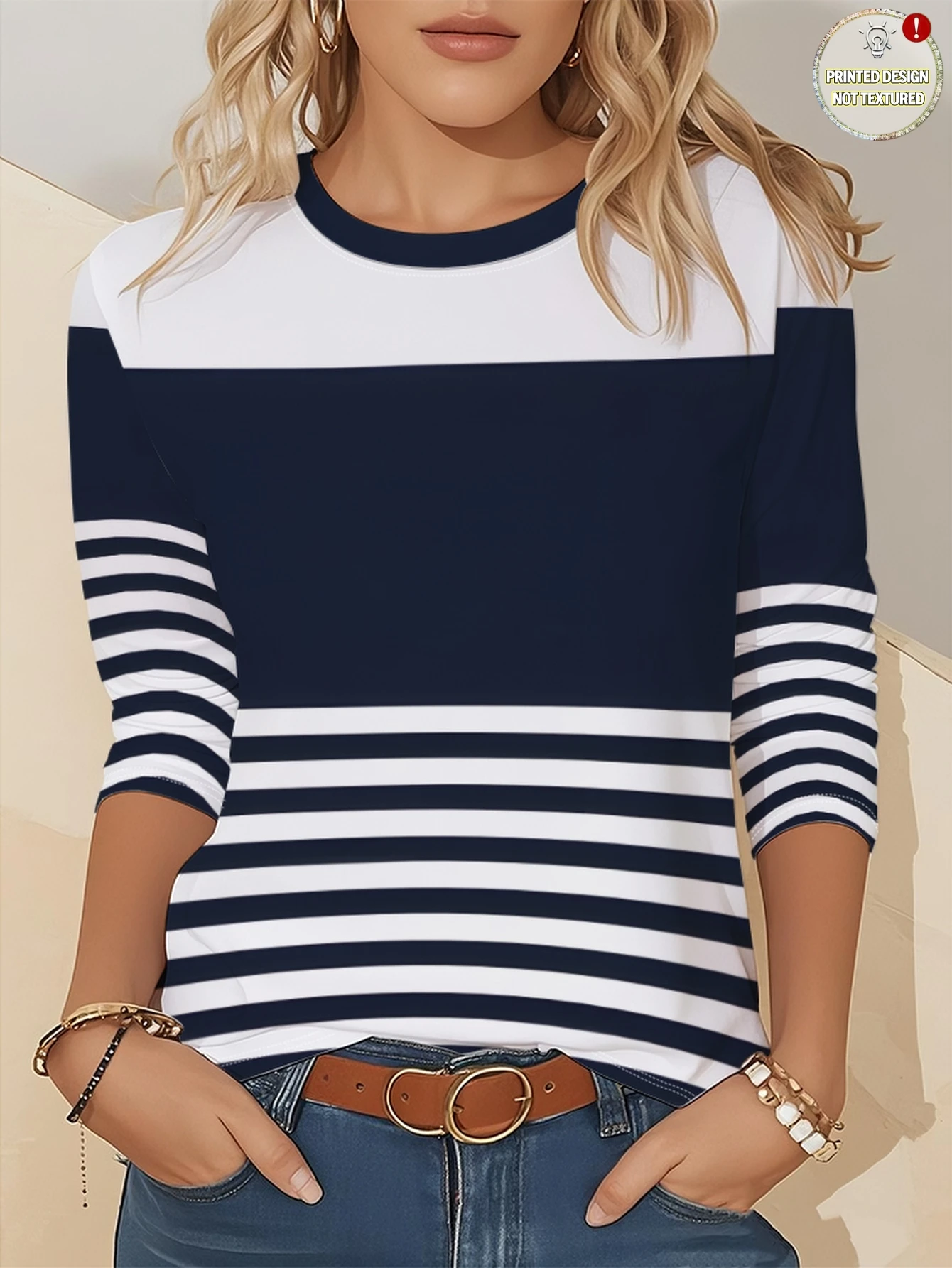 Women Round Neck Long Sleeve T-shirt Fashion New Street Top Halloween Forest Print Casual Spring Autumn Ladies Daily Wear