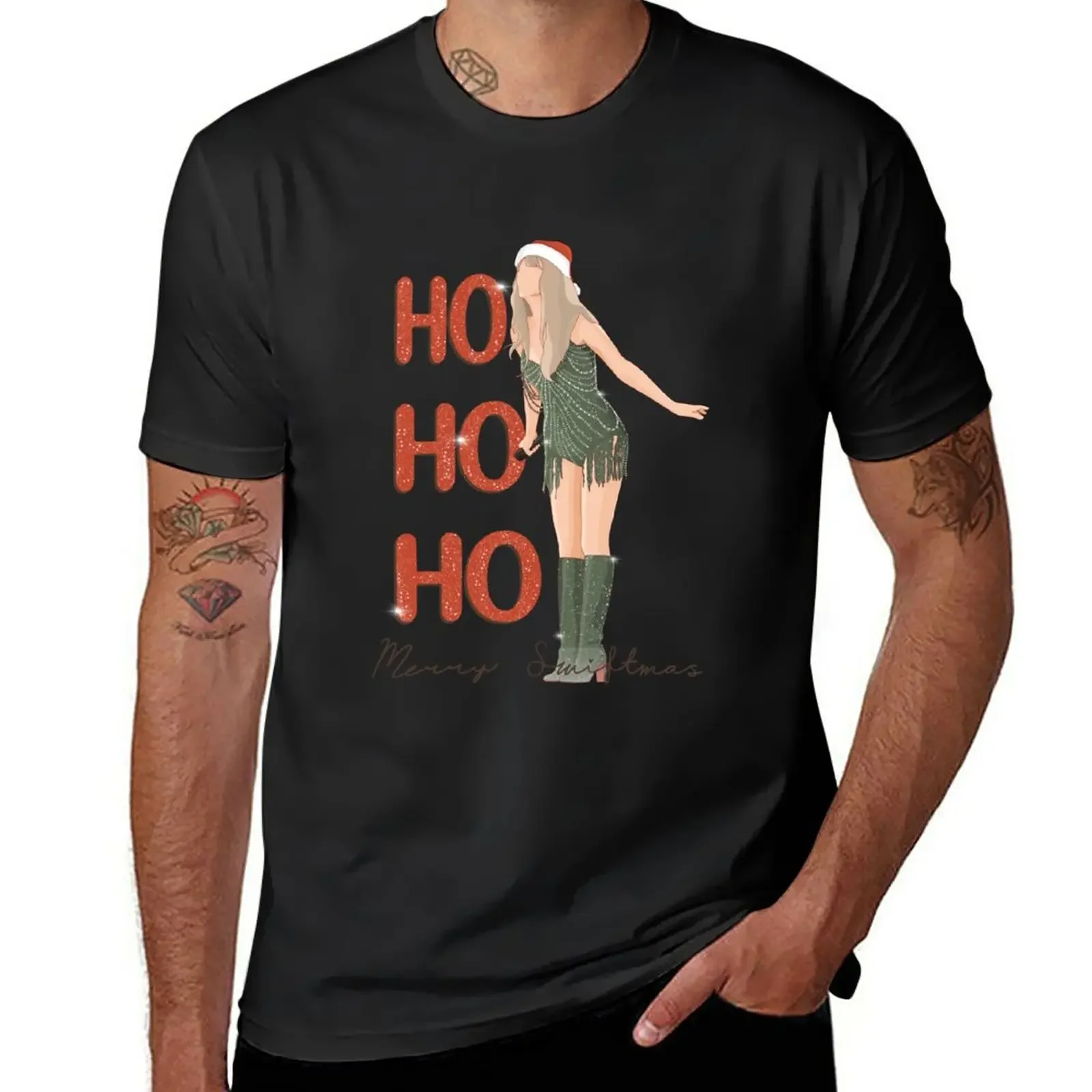 ho ho ho merry swiftmas T-Shirt summer top Anime t-shirt custom design your own plus size men Informal manga Sweatshirt vintage