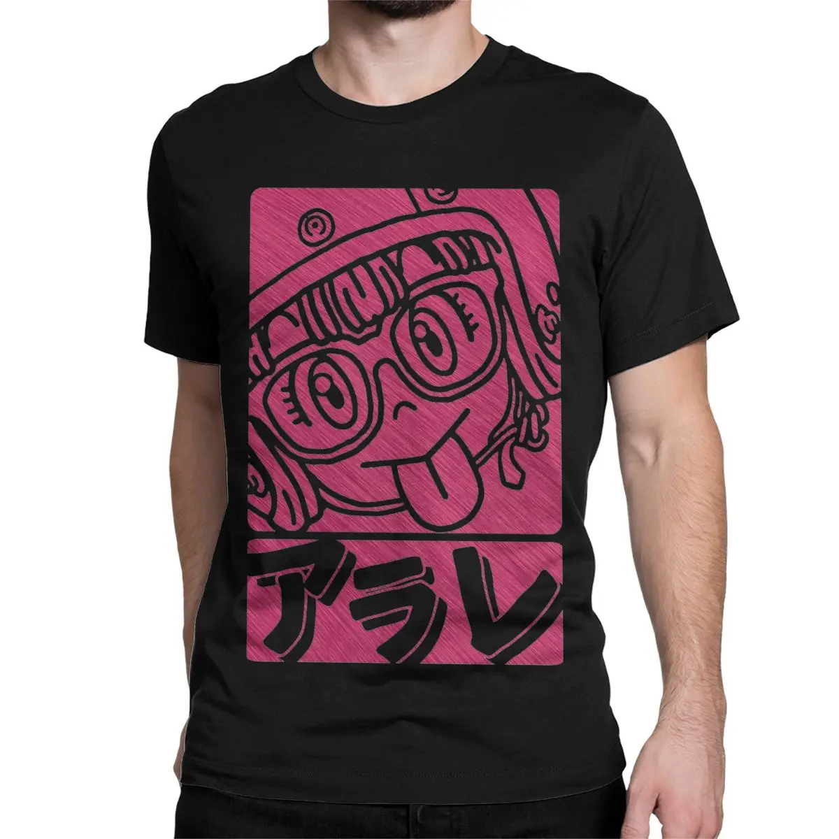 Arale Anime Cute Men Women's T Shirt Dr Slump Unique Tee Shirt Short Sleeve Crewneck T-Shirts Pure Cotton Printing Clothes