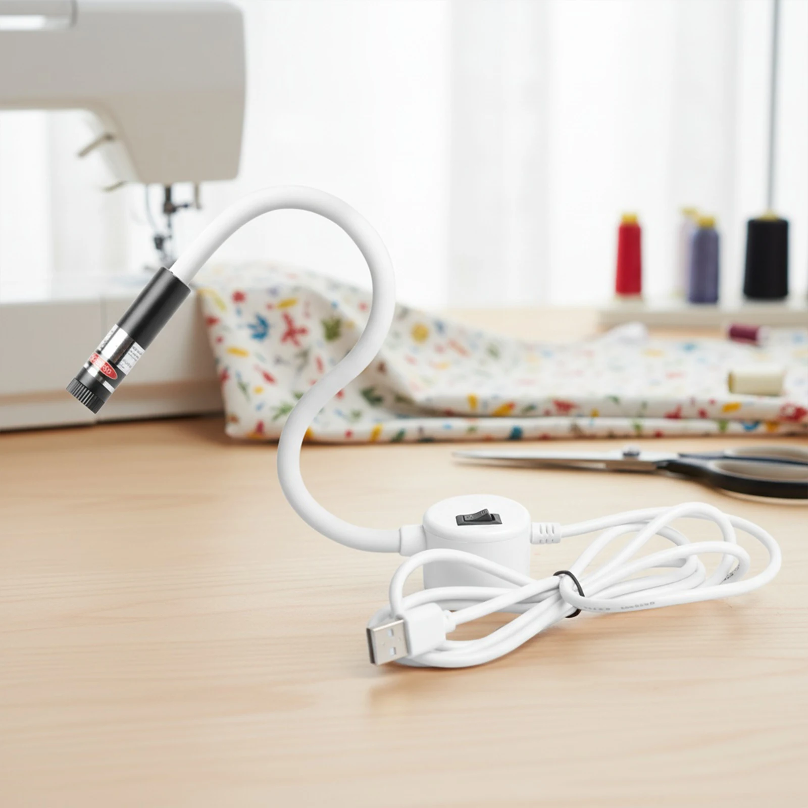 

Magnetic Positioning Quilting Light with Adjustable Dot/Straight Line/Crosshair Light Hands-Free Precision for Precise Stitching