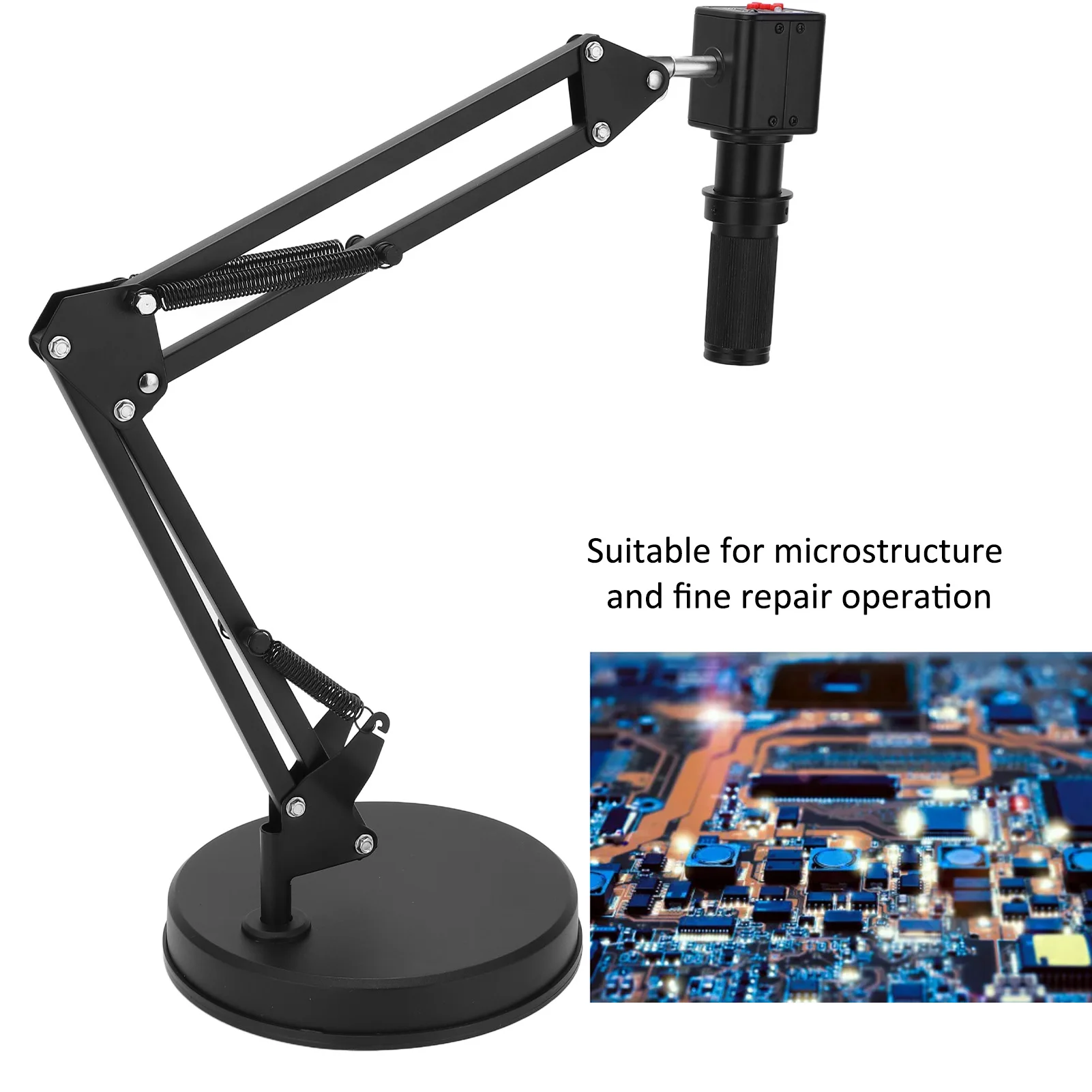Industry Microscope Camera Electronic Camera Safe Sensitive Aluminum with Multi Directional Stand for Integrated Circuit Board