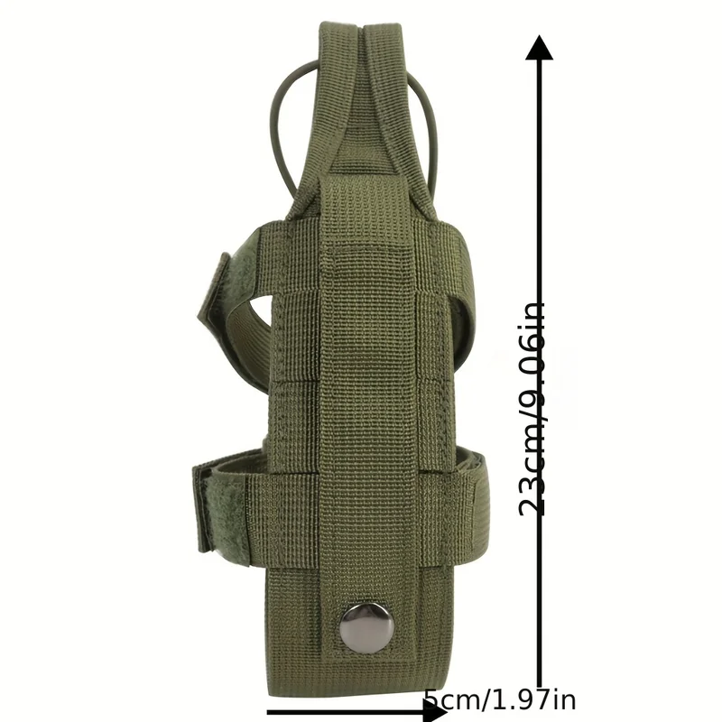 조정 가능한 주전자 케이스 1개, 휴대용 단색 컵 홀더, 야외 하이킹, 암벽 등반, 캠핑에 적합