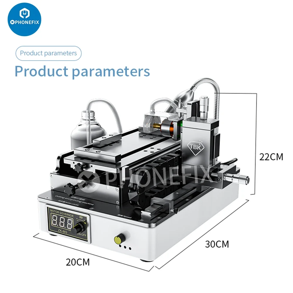 

Умный режущий шлифовальный станок для телефона, шлифовальный станок с плоским/изогнутым экраном IC, ремонт полировки стекла на задней крышке