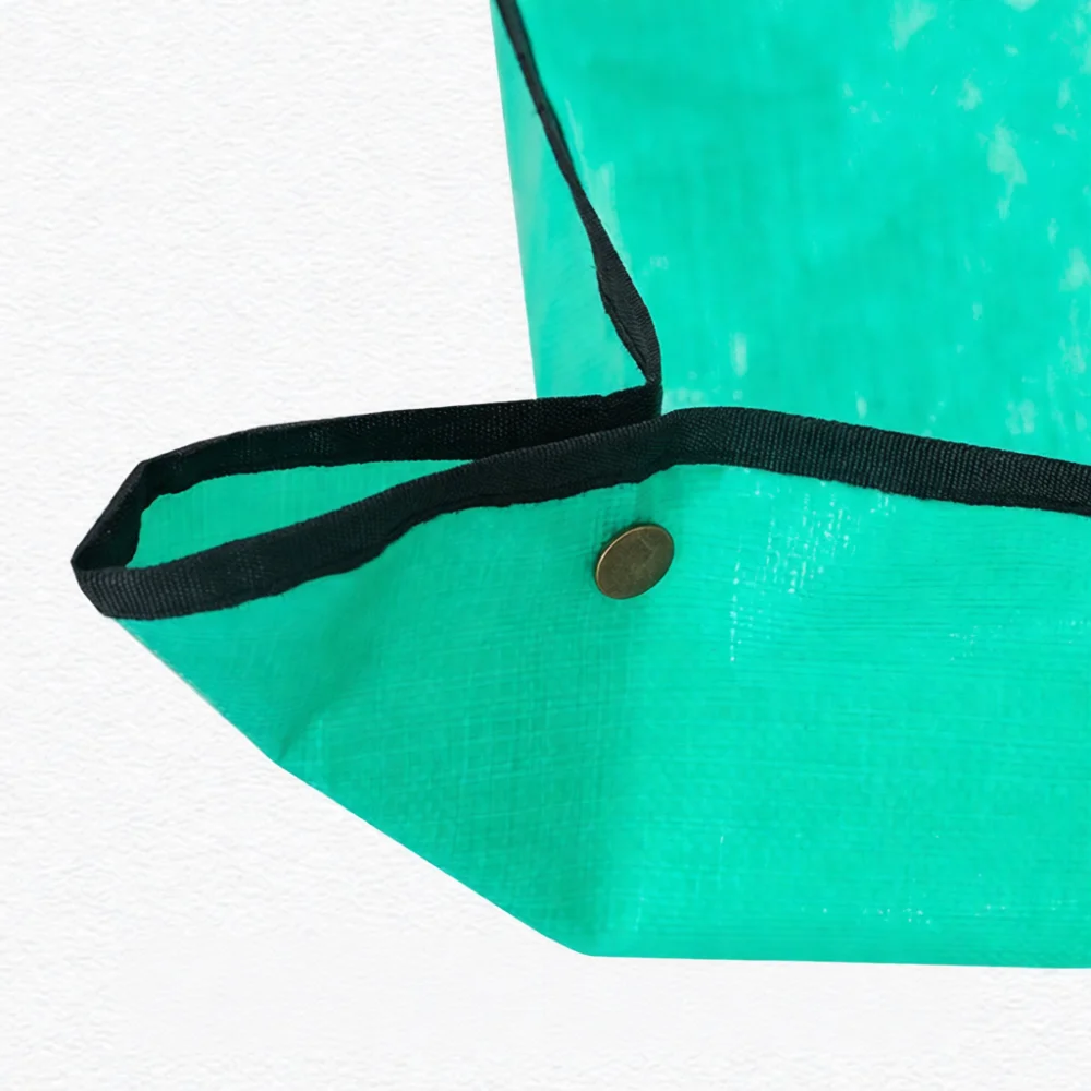 Large Gardening Leaf Catcher Blanket Tree Pruning Debris Collector Durable PE Waterproof Mesh Pad For Yard Waste Disposal
