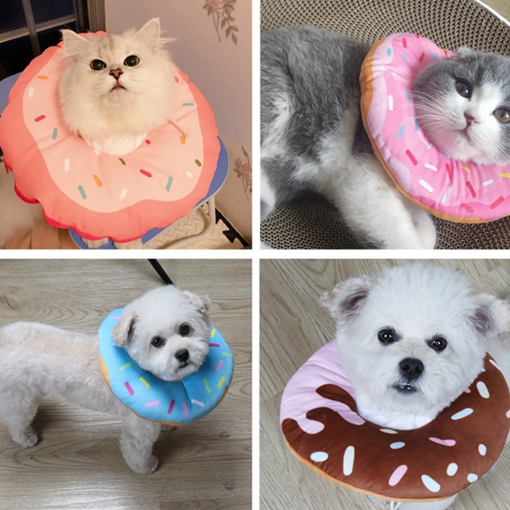 Pet Collar Anti-Bite Surgery Anti-Lick Wound Healing Protection Sunflower Shaped Cat Recovery Collar Elizabethan Collar Cats Dog