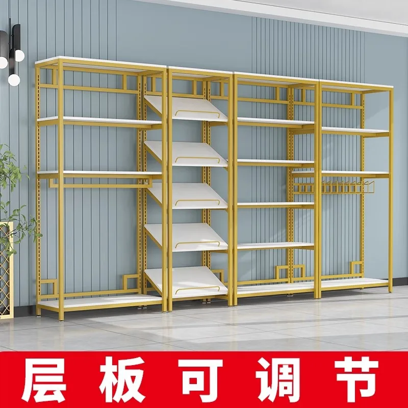 Home Textile Store Shelf Display Rack Fabric Bedding Display Cabinet Four-piece Set Quilt Pillow Core Adjustable Shelf