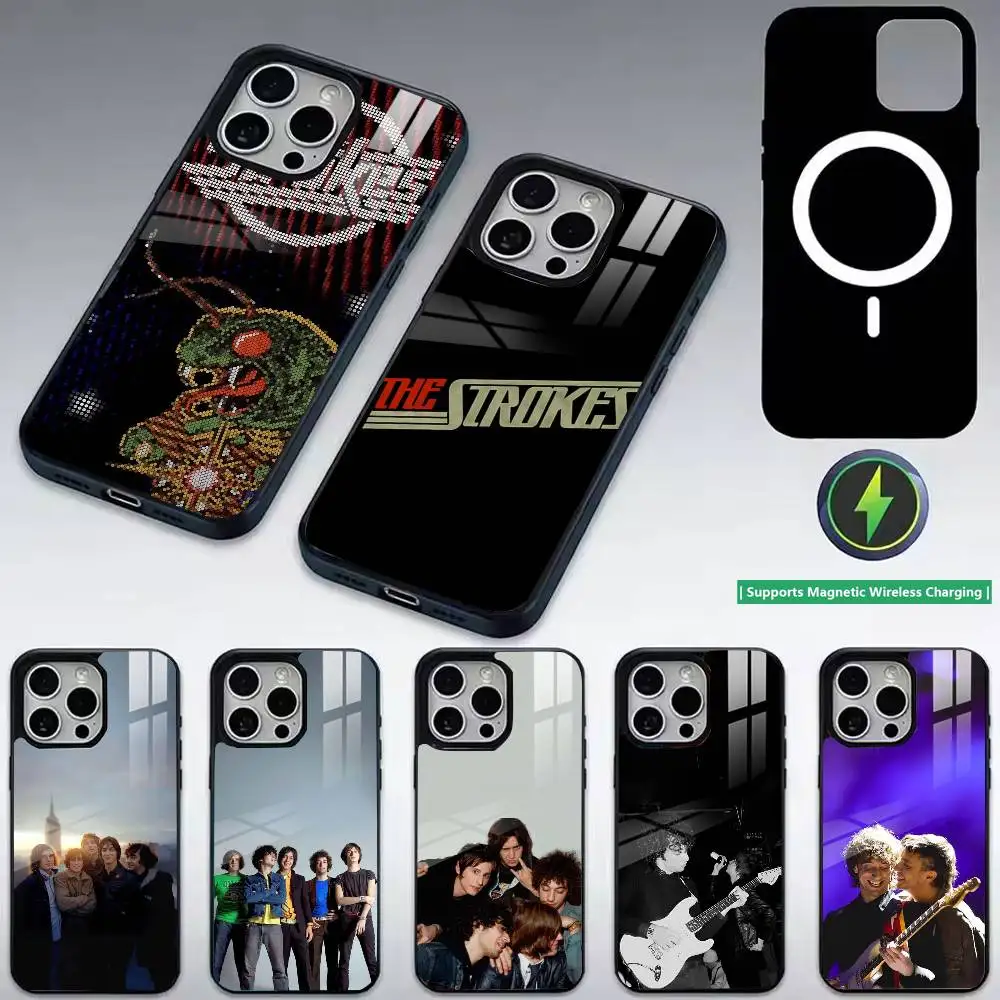 The S-Strokes-Reality A-Awaits Phone Case For iPhone17,16,15,14,13,12,11 Plus,Pro Compatible with magnetic wireless charging
