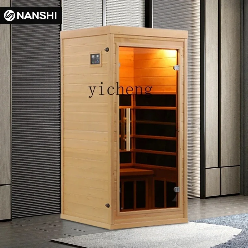 y9-household sauna far infrared steam room spectrum light wave physiotherapy room solid wood health cabin