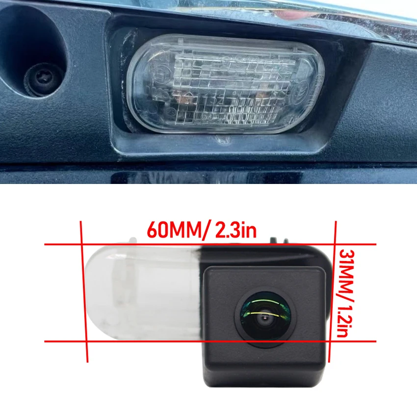

Rear View Fisheye Lens Camera For Mercedes Benz B Class W245 B200 B180 B170 160 Parking Backup Night Vision License Plate Camera