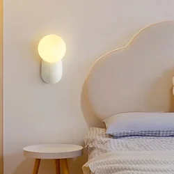 Macaron LED Wall Lamp Bedroom Living Children's Room Bathroom Bedside Mirror Decoration Lighting Fixtures Wall Sconce Lights