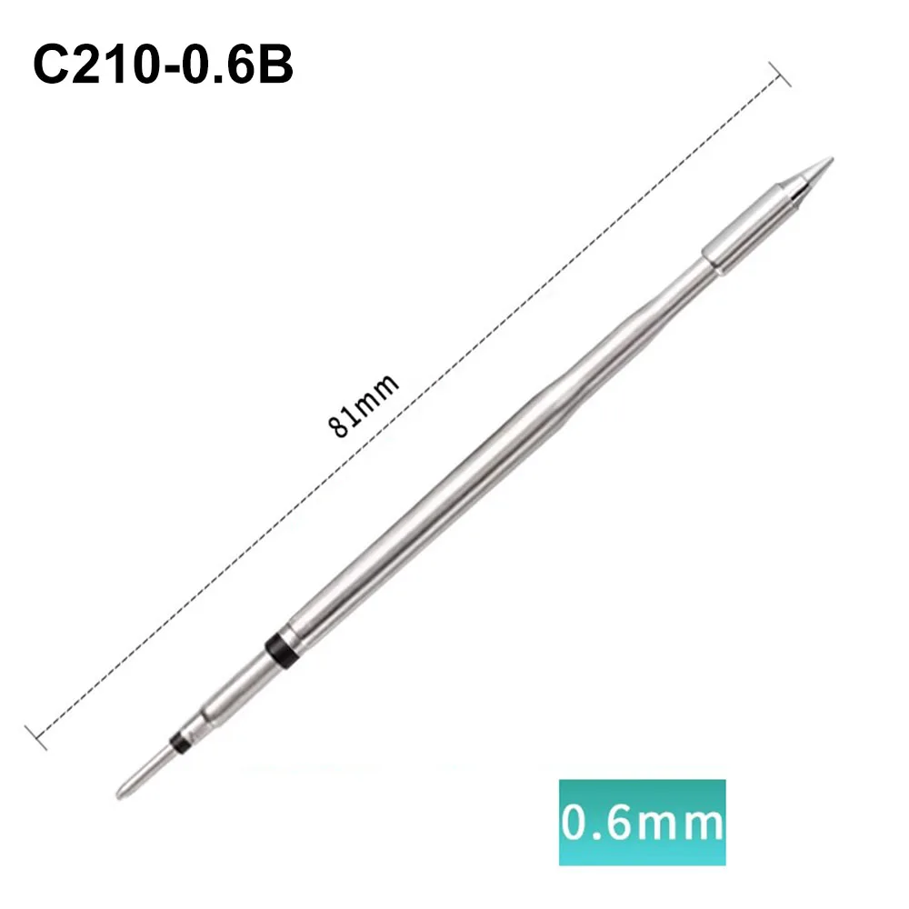 C210 Soldering Iron Tips C210-B I K IS 0.6D 1.3D 2.3D 1C 1.5C 0.3B 0.6B 1.0B 2.0C For JBC T210 T26 Handle  Soldering Station
