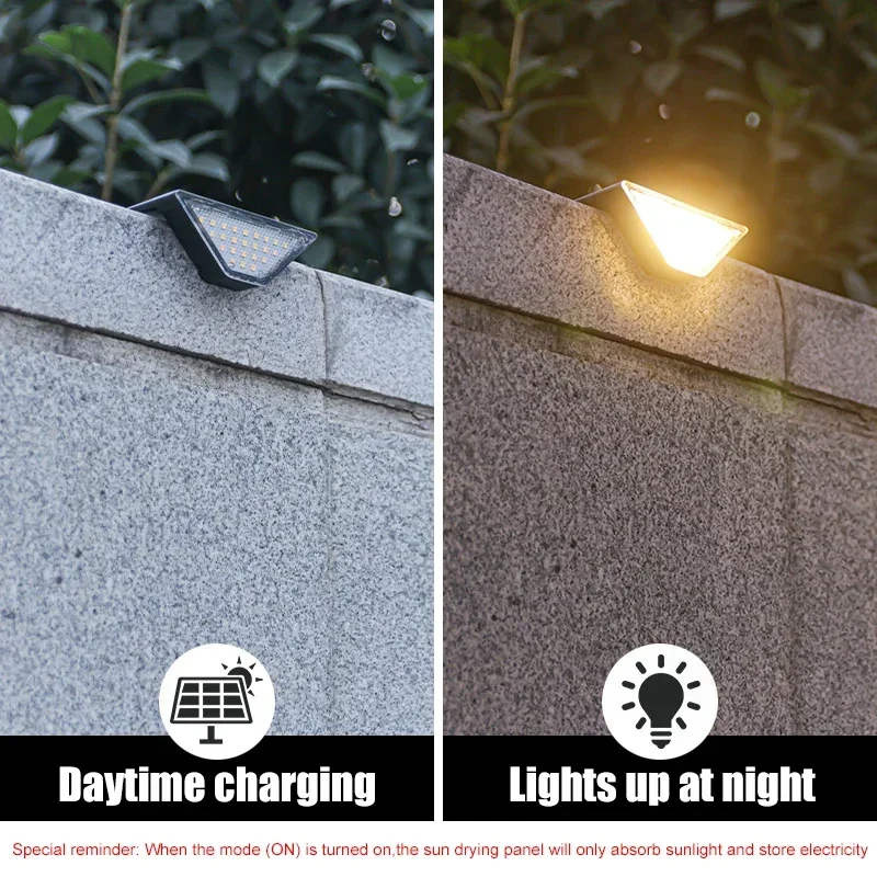 LED Step Lamp Stair Light Outdoor IP67 Waterproof Solar Light With Lens Anti-theft Design Decor Lighting For Garden Deck Path