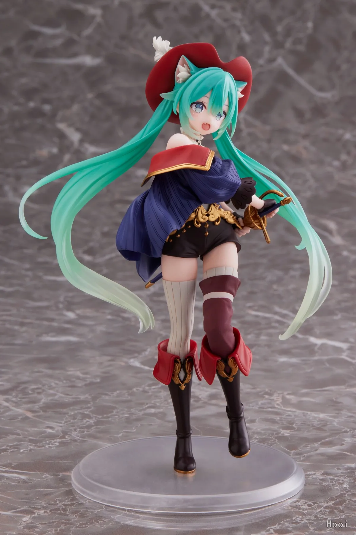 Anime Hatsune Miku Figure Fairy Tale Wonderland Hatsune Miku Puss in Boots Kawaii Action Figures Adult Collection Model Toy Gift