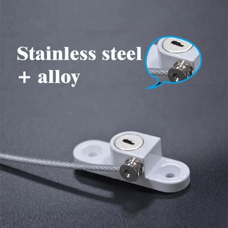 Children's Safety Lock High-rise Fall Protection Push-pull Limiter Window Lock External Push Flat Open Anti-theft Window Lock