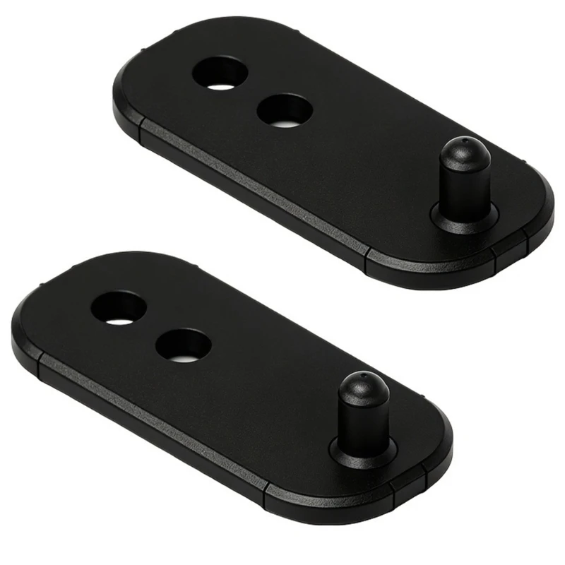D5BE Fridge Door Opener Replacement Part Set, Black 2 Pack for Maintenance