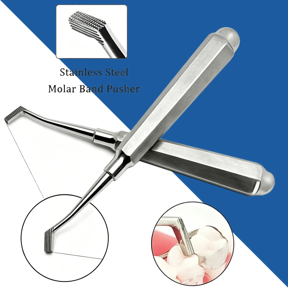 

Stainless Steel Reusable Orthodontic Band Pusher Seater for Molar Brackets Dental Braces Tool