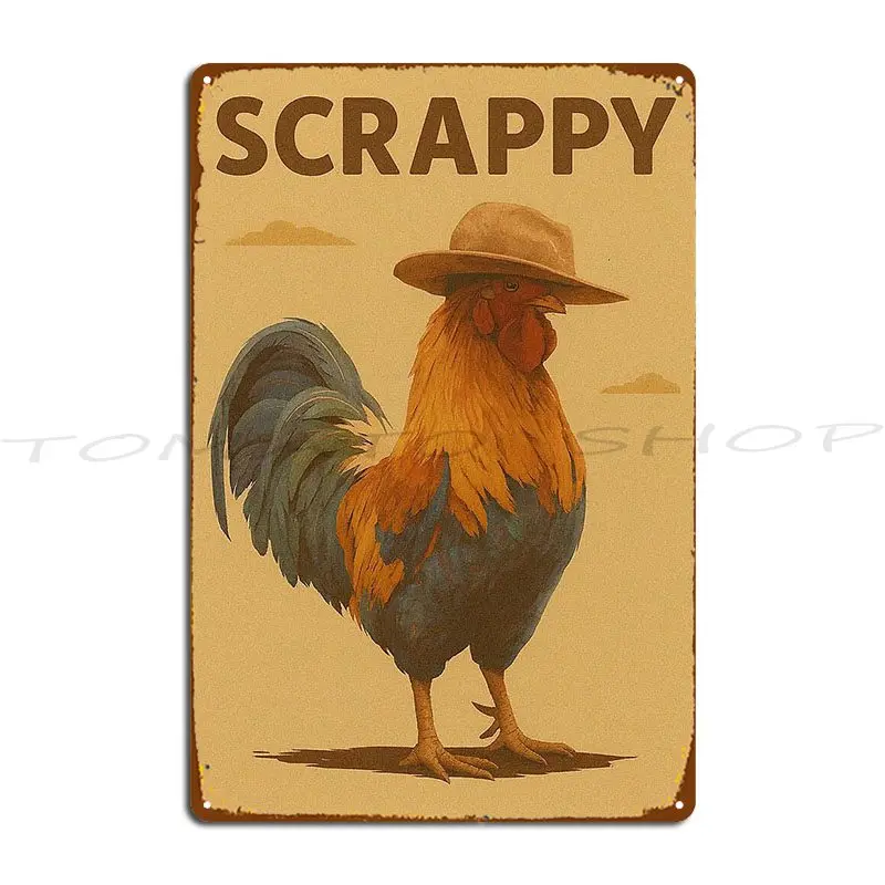 Scrappy Vintage Poster Metal Sign Club Decoration Cinema Party Customize Tin Sign Poster