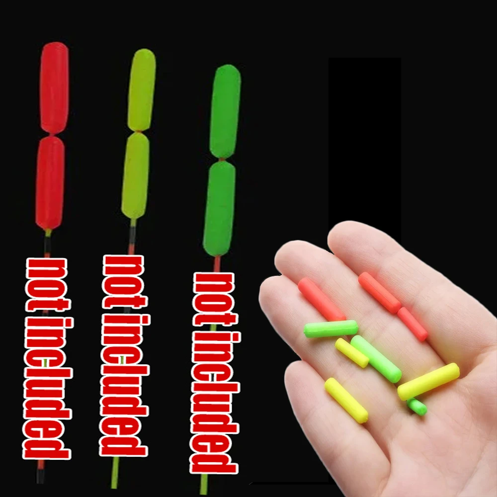 

50pcs Fishing Foam Floating Floats Beans Rig Cylinder Light Weight Indicator Beads Outdoor Carp Fish Tackle Tool Accessories